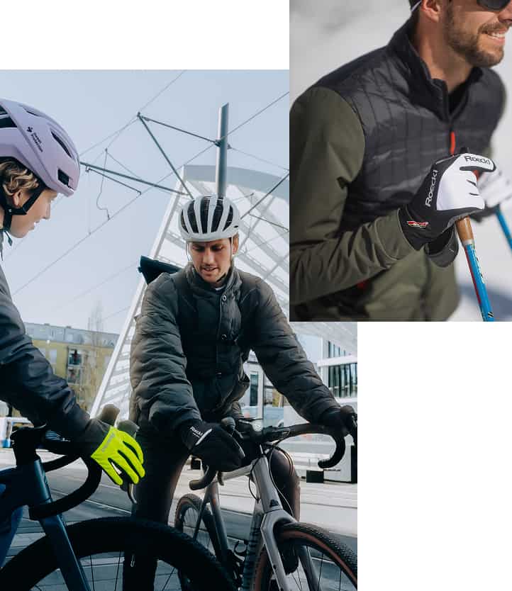 Collage von Roeckl Sports Handschuhen